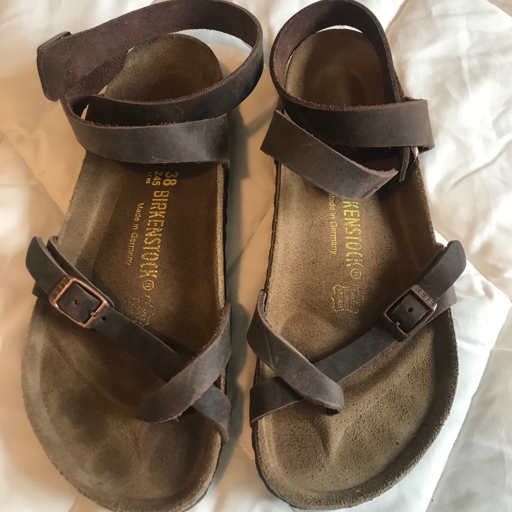 Birkenstock Yara Oiled Leather Size 38